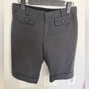 Banana Republic Charcoal Flat Front Shorts